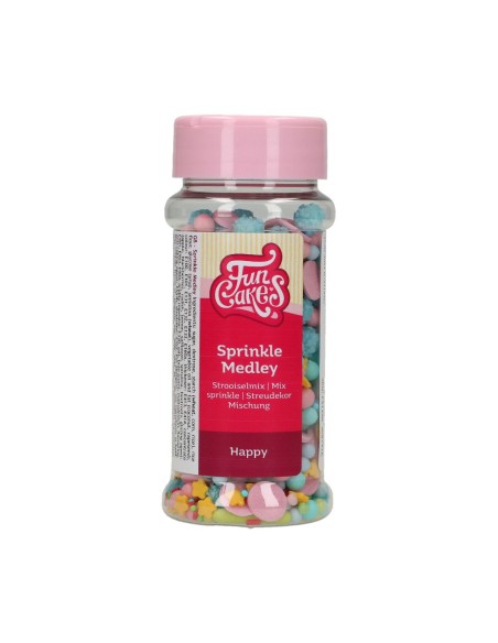 FunCakes Sprinkle Medley Happy -50gr-