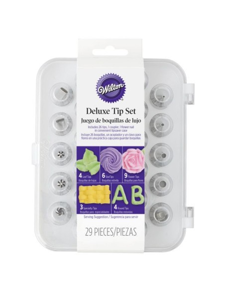 Wilton Spuitmondjes Set DeLuxe -29st-