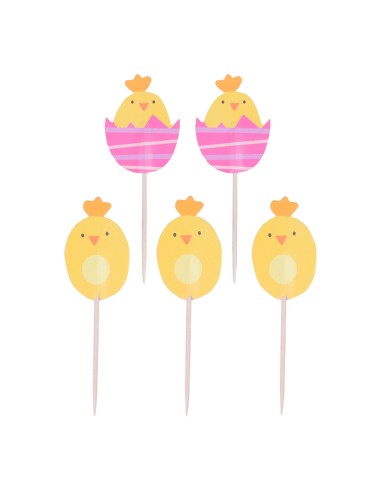 PME Cupcake Toppers Paaskuiken -24st-