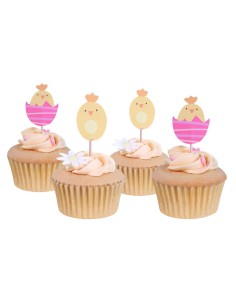 PME Cupcake Toppers Paaskuiken -24st- 2