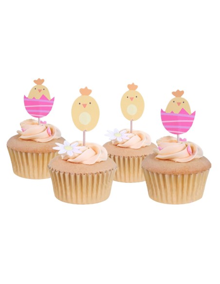 PME Cupcake Toppers Paaskuiken -24st-