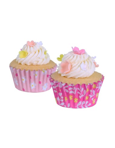PME Folie Mini Baking Cups Bloemen -60st- 