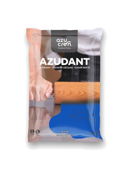 Azucren Vanille Rolfondant Super Blauw -250gr-