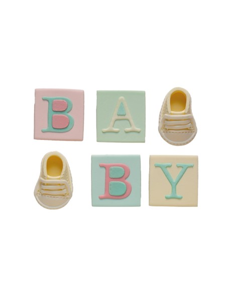 Decora Suikerdecoratie Babyshower -6st-