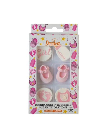 Decora Suikerdecoratie It's a Girl -6st-