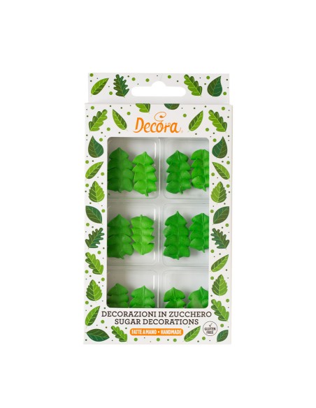 Decora Suikerdecoratie Bladeren -12st-