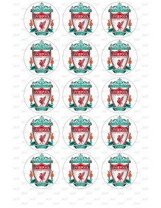 Eetbare Print Liverpool Cupcakes - 5 cm
