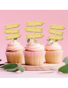 Cupcaketoppers op Maat: Wegwijzer met Gravure 2