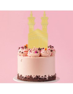 Taarttopper op Maat: Kaaba met Toren met Gravure