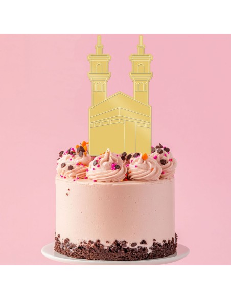 Taarttopper op Maat: Kaaba met Toren met Gravure