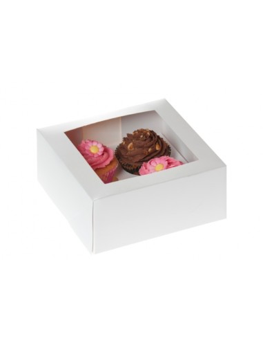 House of Marie 4-Cupcake Doos Wit -2st-