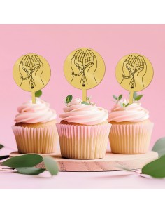 Cupcaketoppers op Maat: Handen met Gravure 2