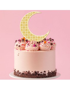 Taarttopper op Maat: Maan met Gravure