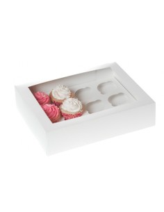 House of Marie 12-Cupcake Doos Wit -1st-