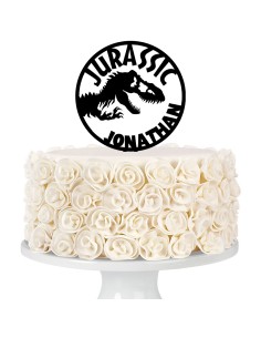 Taarttopper op Maat: Jurasic Rond met Naam  2