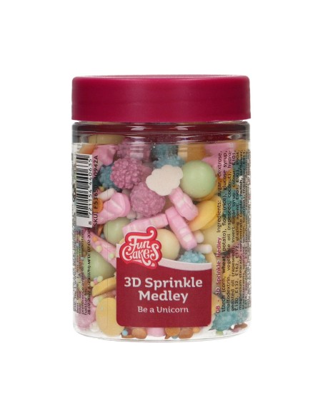 FunCakes 3D Sprinkle Medley Be a Unicorn -70gr-