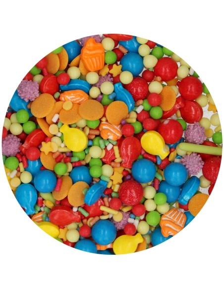 FunCakes 3D Sprinkle Medley Birthday Bash -70gr-
