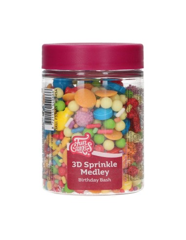 FunCakes 3D Sprinkle Medley Birthday Bash -70gr-