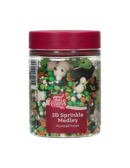 FunCakes 3D Sprinkle Medley Football Fever -70gr-