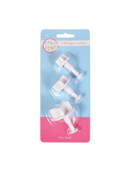 Cake Star Plunger Uitsteker Set Klimop -3st-