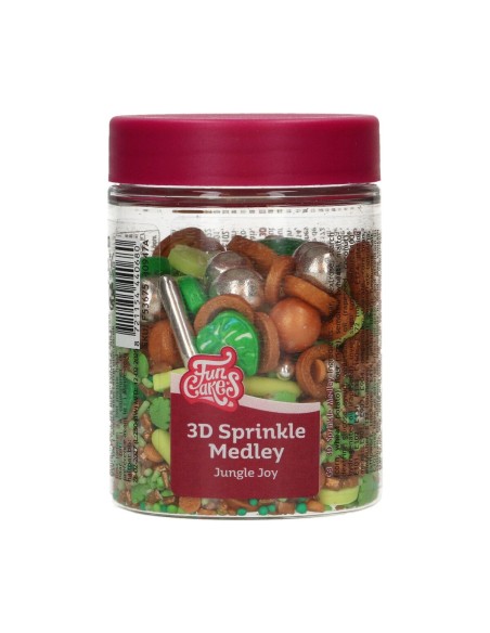 FunCakes 3D Sprinkle Medley Jungle Joy -70gr-
