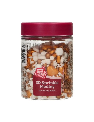 FunCakes 3D Sprinkle Medley Wedding Bells -70gr-