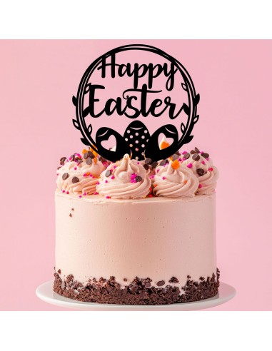 Taarttopper op Maat: Happy Easter Rond