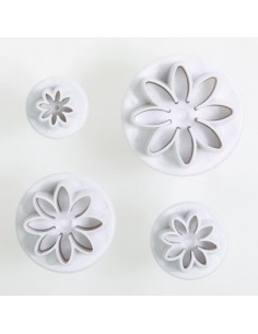 Cake Star Plunger Uitsteker Set Madelief -4st-