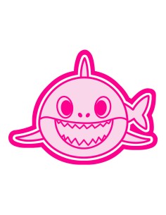 3D Uitsteker op Maat: Baby Shark - Daddy Shark met Stempel