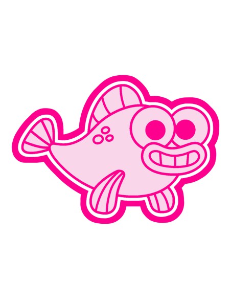 3D Uitsteker op Maat: Baby Shark - William met Stempel