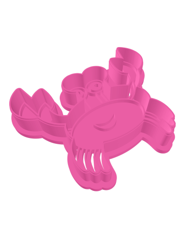 3D Uitsteker op Maat: Baby Shark - Krab met Stempel