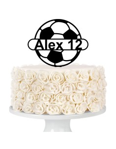 Taarttopper op Maat: Voetbal met Naam en Leeftijd 2