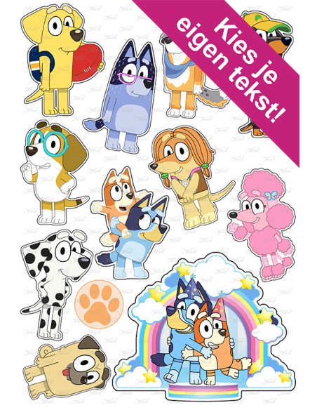 DIY Taarttopper Bluey 2 - 13cm