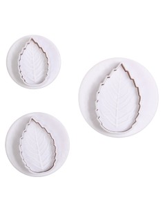 Cake Star Plunger Uitsteker Set Rozenblad -3st- 2