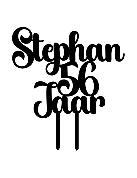 Taarttopper op Maat: Tekst Bumble - 3 regels