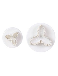 Cake Star Plunger Uitsteker Set Hulst 3-Blad -2st-