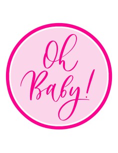 3D Uitsteker op Maat: Oh Baby! met Stempel