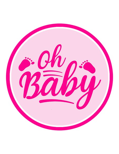 3D Uitsteker op Maat: Oh Baby en Voetjes met Stempel 