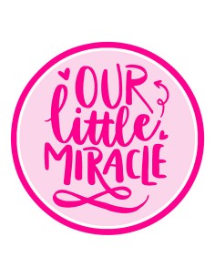 3D Uitsteker op Maat: Our Little Miracle met Stempel 