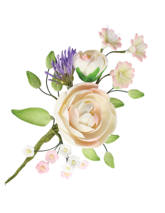 Suikerbloem Boeket Ranonkel -14,5cm-