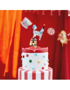 PartyDeco Kaars Ruit Nummer 4 // 2