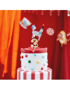 PartyDeco Kaars Ruit Nummer 3 // 2