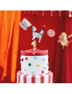 PartyDeco Kaars Ruit Nummer 1 // 2