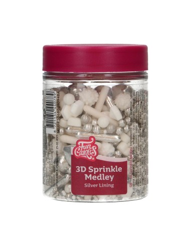 FunCakes 3D Sprinkle Medley Silver Lining -70gr-