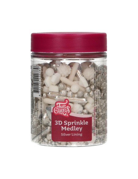 FunCakes 3D Sprinkle Medley Silver Lining -70gr-