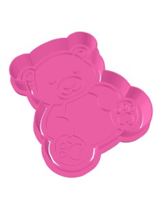 3D Uitsteker op Maat: Teddybeer met Stempel 2