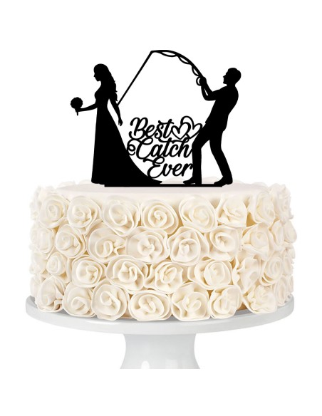 Taarttopper op Maat: Bruidspaar Best Catch Ever