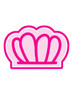 3D Uitsteker op Maat: Koningsdag - Kroon met Stempel