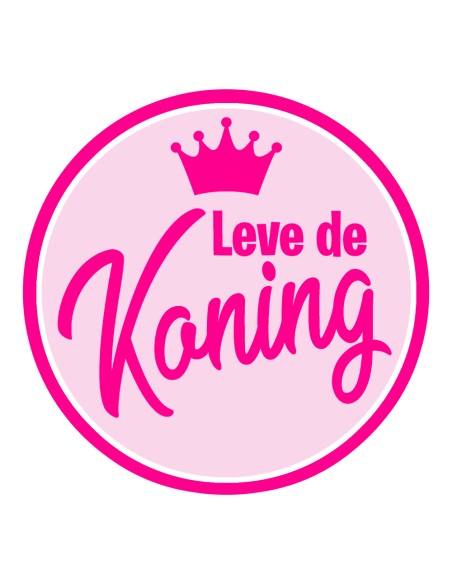 3D Uitsteker op Maat: Leve de Koning! met Stempel
