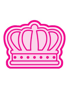 3D Uitsteker op Maat: Koningsdag - Kroon 2 met Stempel